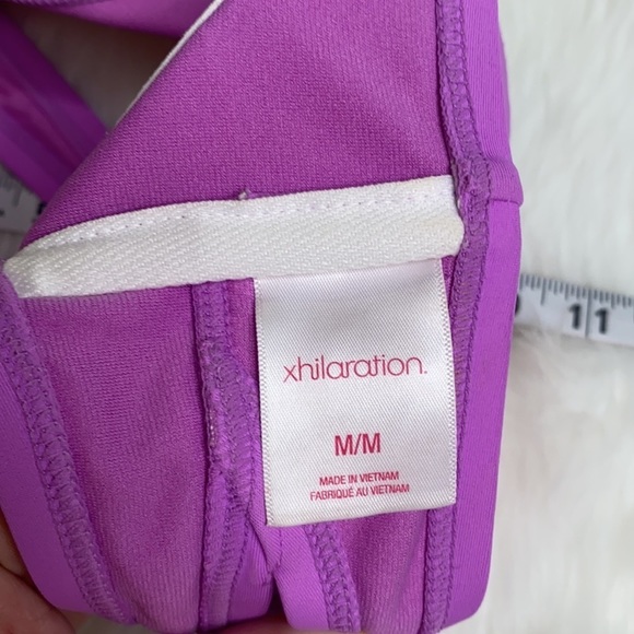 Exhilaration Colorblock Neon strapless Bikini Top Size M - Picture 3 of 5